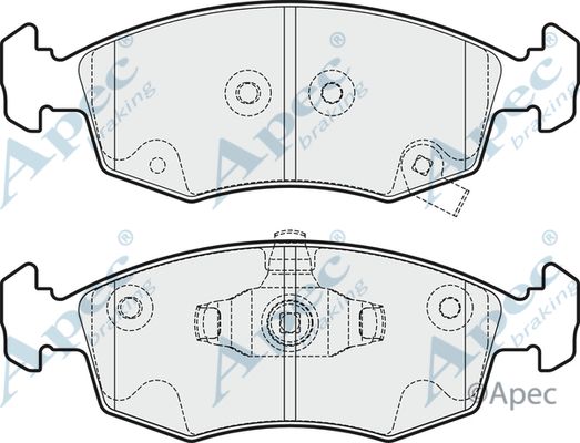 APEC BRAKING Piduriklotsi komplekt,ketaspidur PAD1871